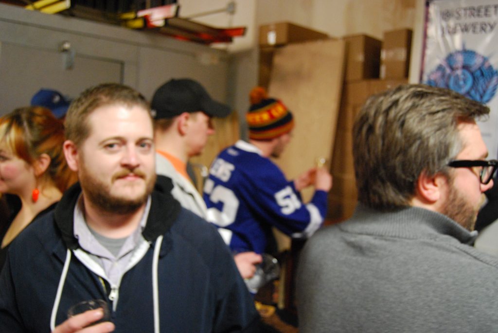 Ryan and his new best friend, Gerrit from Pipeworks (wearing a kickass Pipeworks hockey jersey).