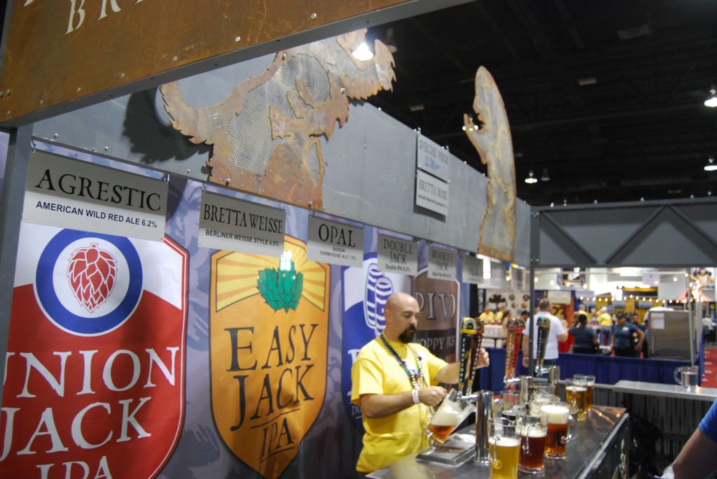 The Firestone Walker booth.