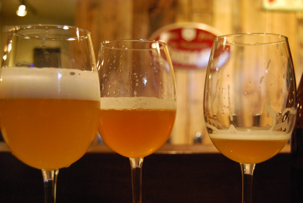 From left: Saison du Ble, Saison du Fermier, Grissette.