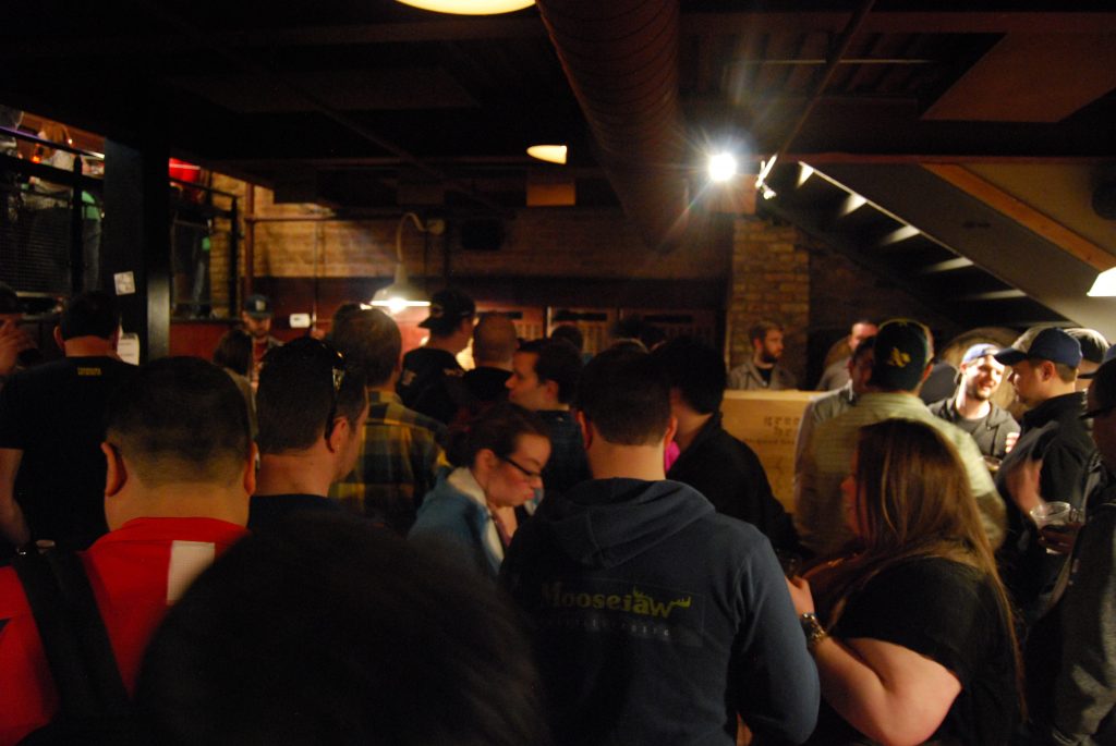 The line for 18th Street after Bitch B Crazy (BA Bitches' Bank) tapped. 18th Street was the only brewery to completely run out of beer.