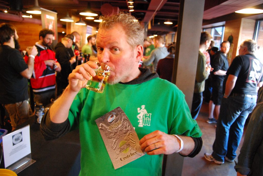 Craig gave Pete Crowley a Lifetime Crotchee award for Clare's Thirsty Ale. Always a must get anywhere it's at. Now you can bottle it Pete!