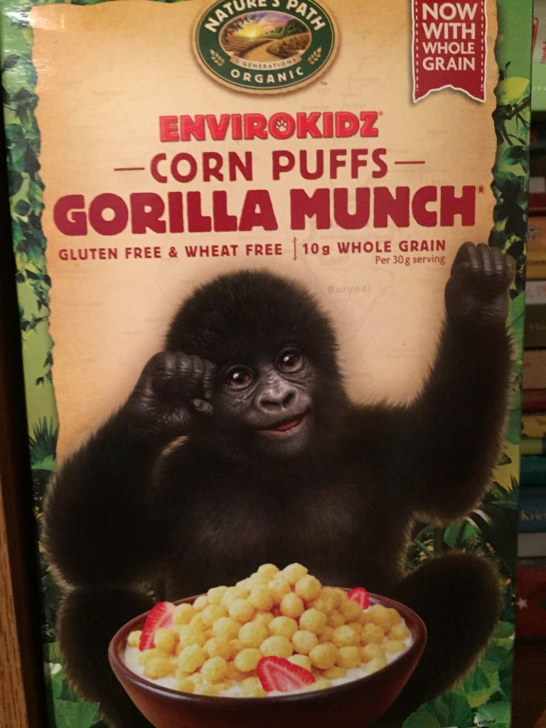 Burundi's happy to be here with his Gorilla Munch!