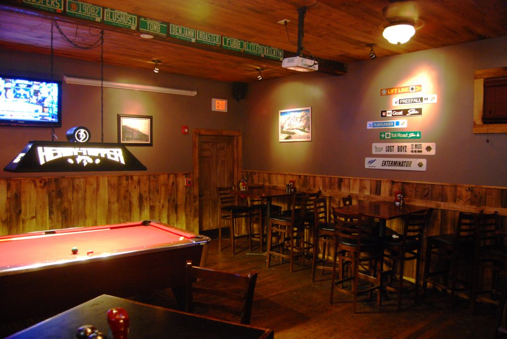 The "sports bar" area of The Reservoir.