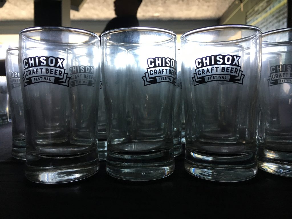 chisox craft beer festival glasses