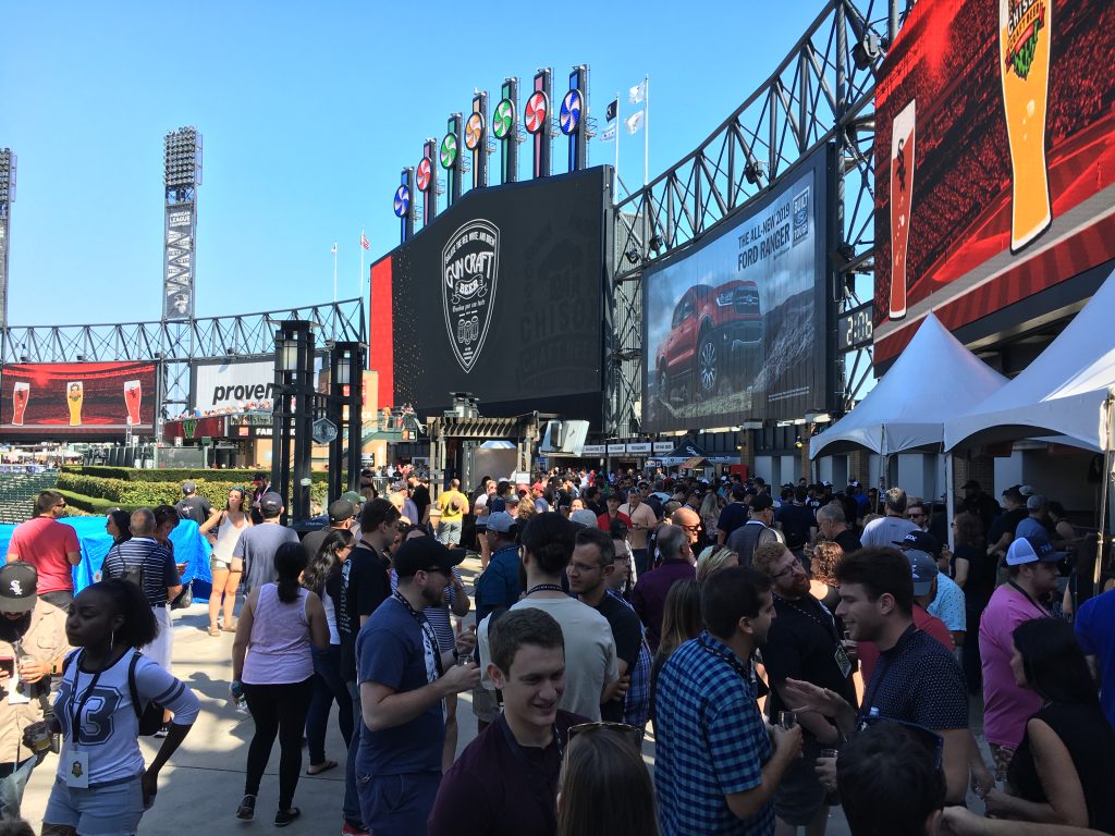 chisox craft beer festival crowd