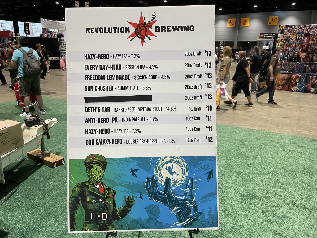 c2e2 revolution tap list